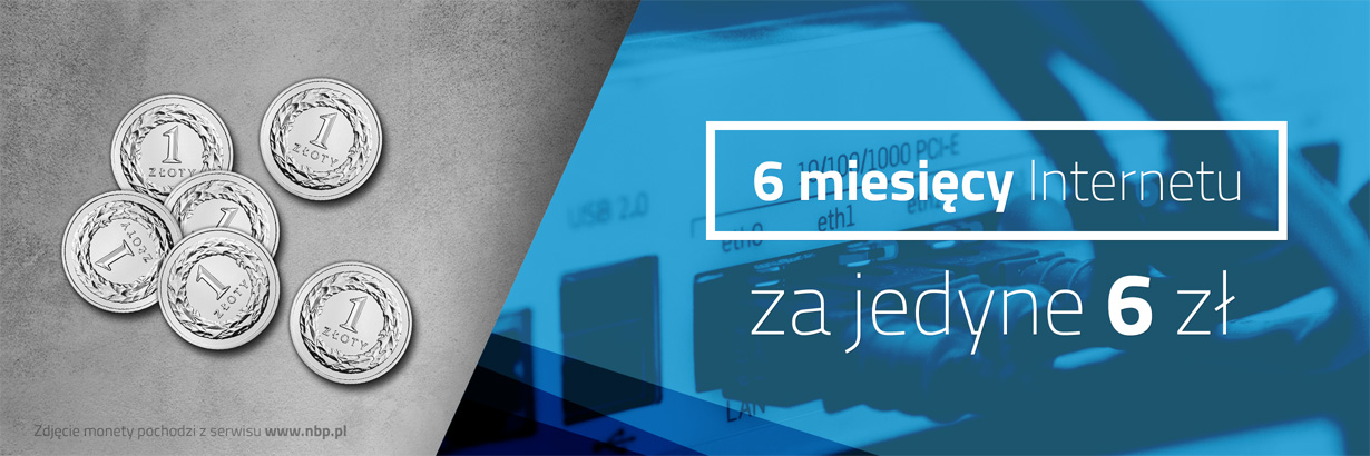 6 miesięcy za 6 zł !